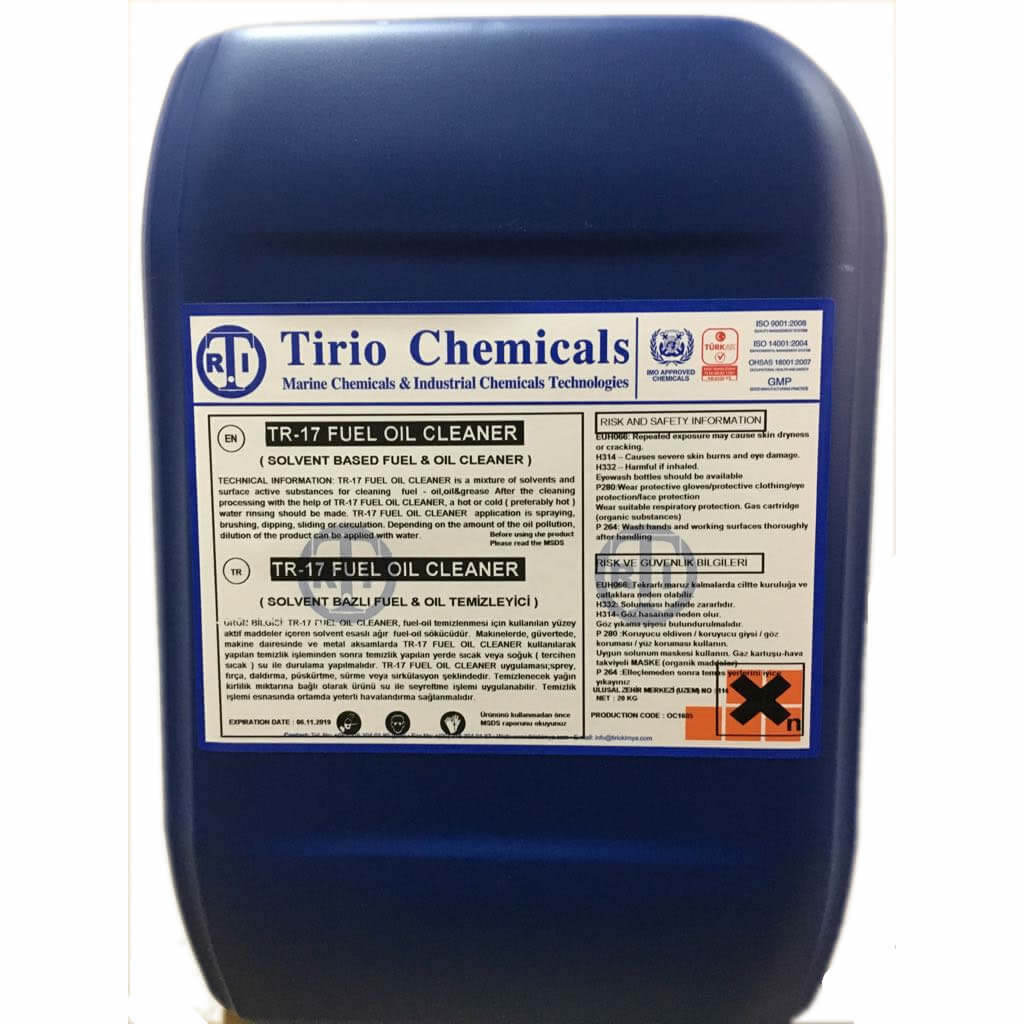 Tirio Chemicals Tr-17 Fuel Oil Claner